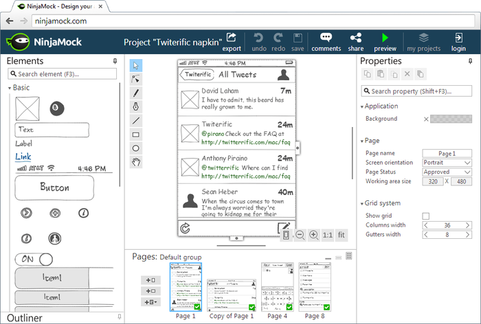 Icon categories, export image scaling, and more - WireframeSketcher